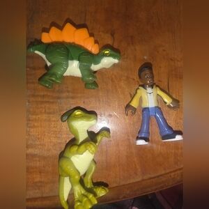 IMAGINEXT JURASSIC WORLD CAMP CRETACEOUS DARIUS FIGURE Dinosaurs Stegosaurus Lot